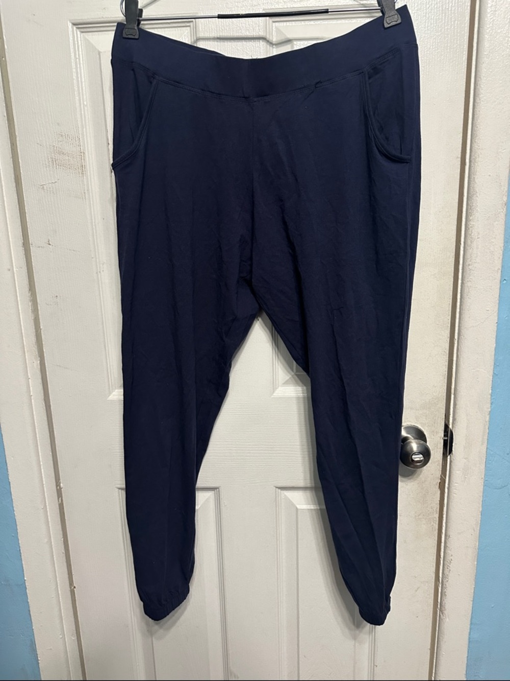 Women's Navy Jogger Sweatpants - Relaxed Everyday Fit